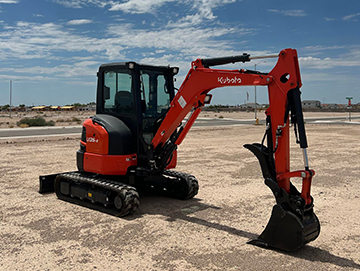 Kubota U35-4 Mini Excavator rental in Coolidge, Arizona 3